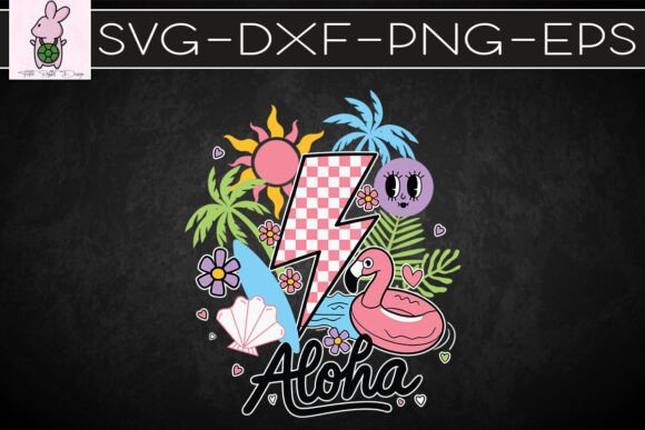 Aloha Hawaii Retro Summer Vibes SVG