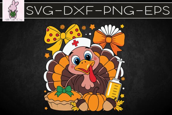 Coquette Nurse Turkey Thanksgiving SVG