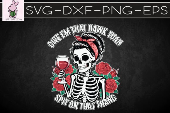 Give Em That Wine Skull SVG