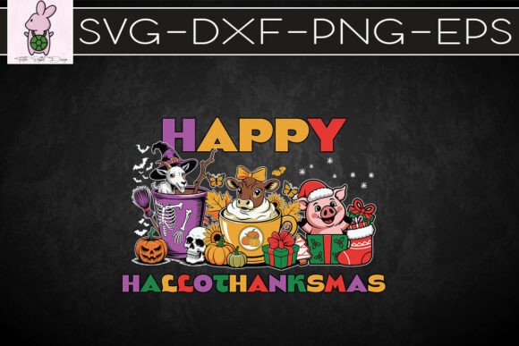 Happy Hallothanksmas Coffee Farm SVG