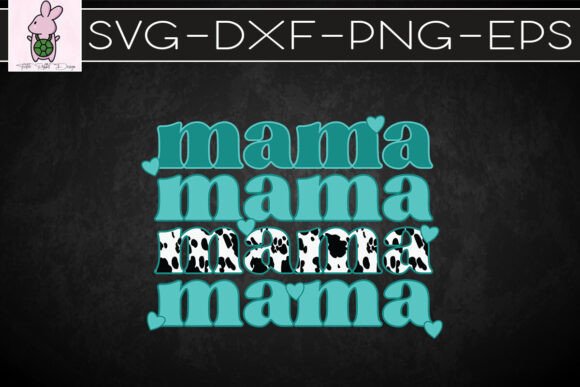 Mama Western Cowboy Dessert SVG