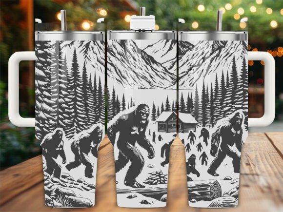 Mountain Bigfoot Tumbler Wrap
