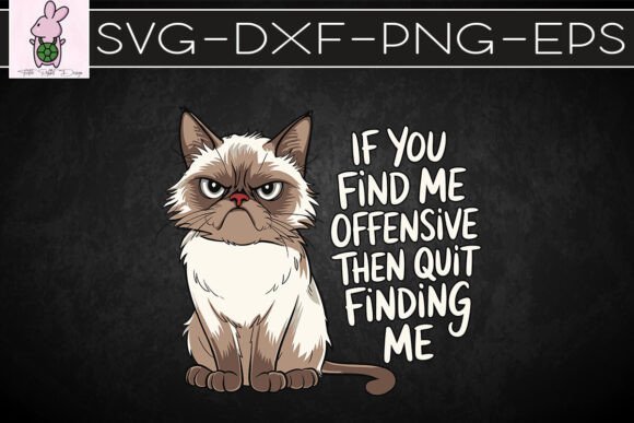 Sarcastic Cat Witty Snarky Quote SVG