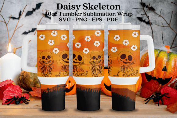 Skeleton Halloween Wrap SVG