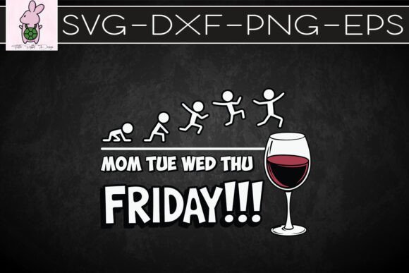Wine Mon Tue Wed Thur Friday SVG